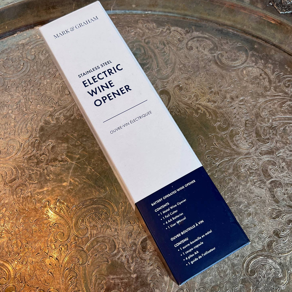 New Stainless Steel Electric Wine Opener Mark & Graham